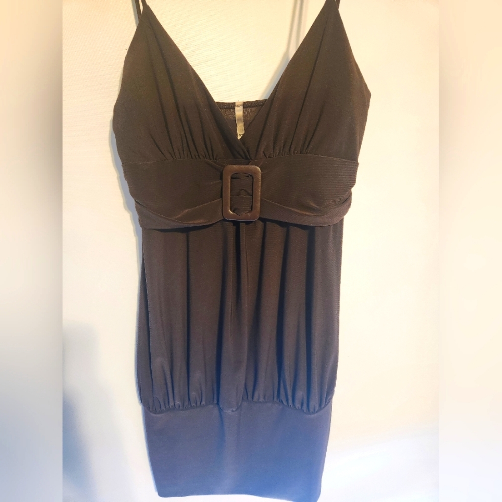 Large, brown/burgundy spaghetti strap dress. Gently used, only worn a few times.